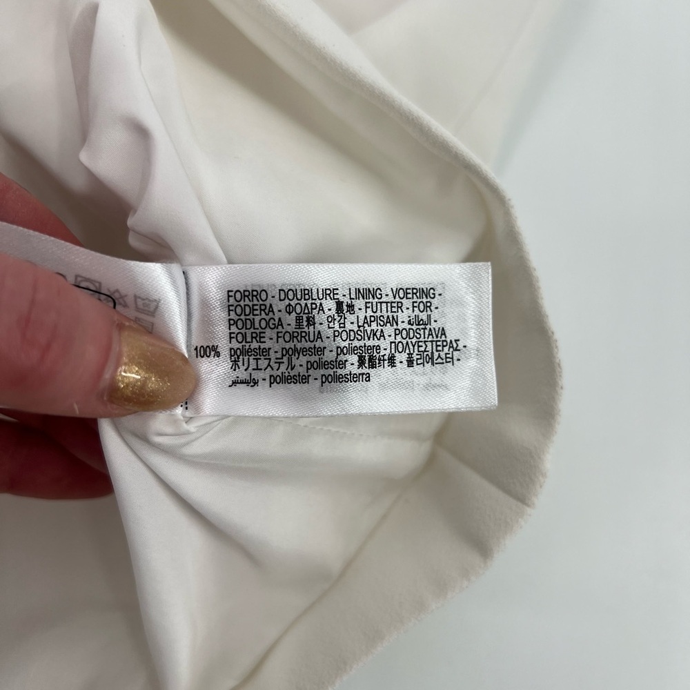 ZARA Woman Collection White Vneck Asymmetrical Sleeveless Vest Top Size M Med - Picture 12 of 13